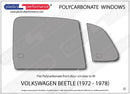 ポリカーボネート 右フロントドアウインドウ｜Volkswagen Beetle - 1972 - 1978