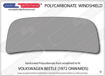 ポリカーボネート フロントウインドスクリーン｜Volkswagen Beetle - 1972 - 1978