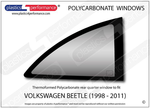 ポリカーボネート 右リアクォーターウインドウ｜Volkswagen Beetle New