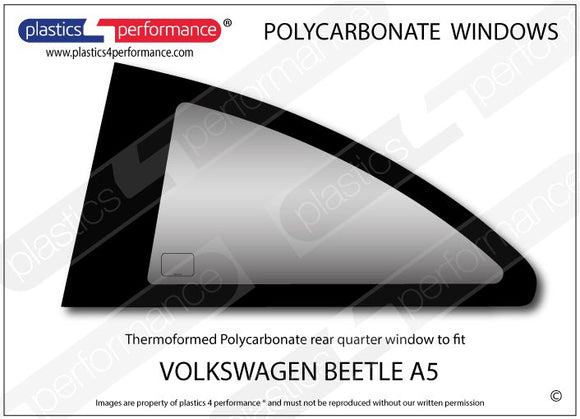 ポリカーボネート 左リアクォーターウインドウ｜Volkswagen Beetle A5