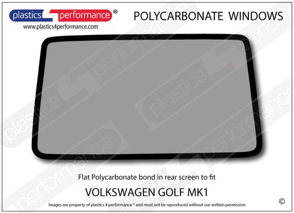 ポリカーボネート リアウインドウ｜Volkswagen Golf Mk1