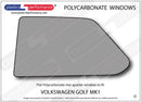 ポリカーボネート 左リアクォーターウインドウ｜Volkswagen Golf Mk1