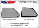 ポリカーボネート 左リアクォーターウインドウ｜Volkswagen Golf Mk1