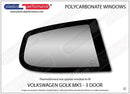 ポリカーボネート ウインドウキット｜Volkswagen Golf Mk5 - 3dr