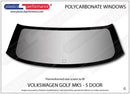 ポリカーボネート リアウインドウ｜Volkswagen Golf Mk5 - 5dr