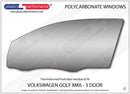 ポリカーボネート ウインドウキット｜Volkswagen Golf Mk6 - 3dr