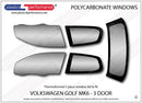 ポリカーボネート ウインドウキット｜Volkswagen Golf Mk6 - 3dr