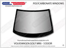 ポリカーボネート フロントウインドスクリーン｜Volkswagen Golf Mk6 - 3dr