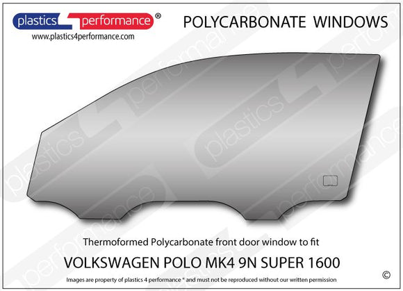 ポリカーボネート ウインドウキット｜Volkswagen Polo MK4 9N Super 1600