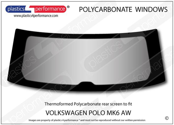 ポリカーボネート リアウインドウ｜Volkswagen Polo MK6 - AW