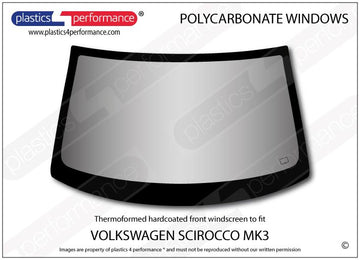 ポリカーボネート フロントウインドスクリーン｜Volkswagen Scirocco Mk3