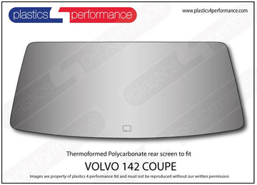 ポリカーボネート リアウインドウ｜Volvo 142 - Coupe