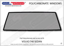 ポリカーボネート ウインドウキット｜Volvo 740 - Sedan