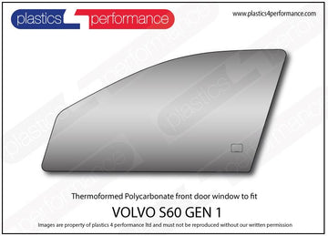 ポリカーボネート 左フロントドアウインドウ｜Volvo S60 1st Generation